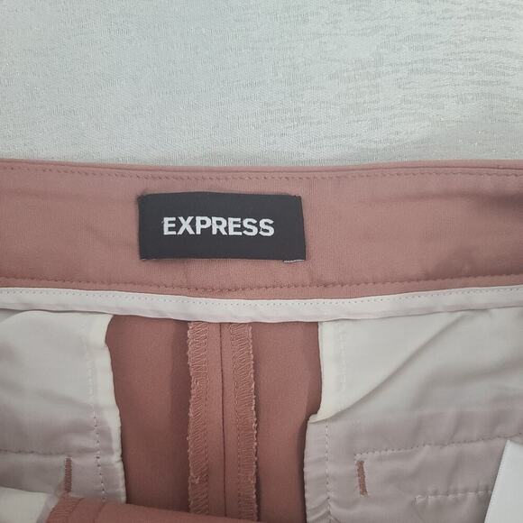 Express Corset style lace up Y2K vibes women's shorts rose pink Mid rise Size 8 - Picture 6 of 9